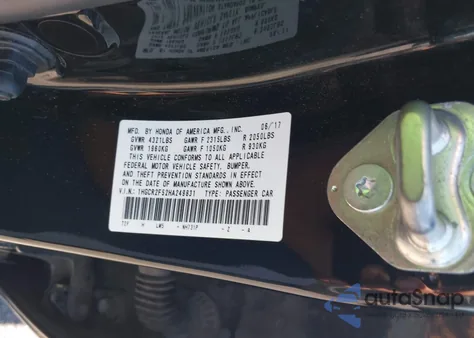 2017 Honda Accord Sport from USA, damaged, VIN 1HGCR2F52HA249831